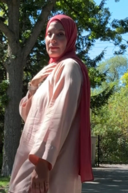 Dusty Rose Chiffon Hijab with Matching Undercap - leenashijabs