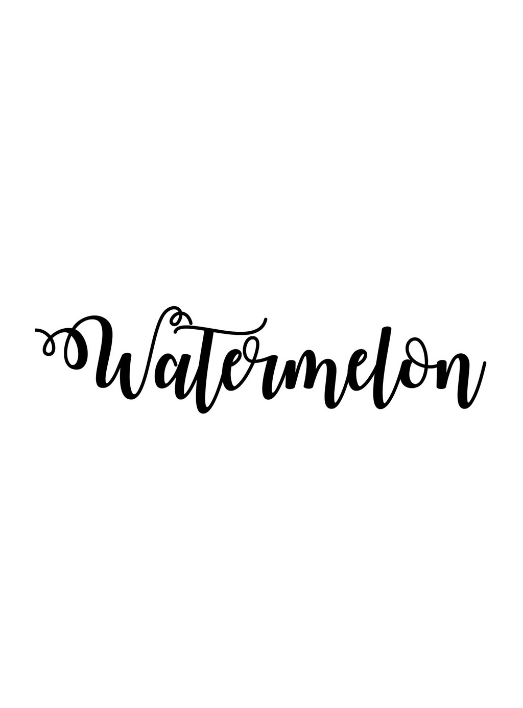 Personalized Name: Watermelon Font - leenashijabs