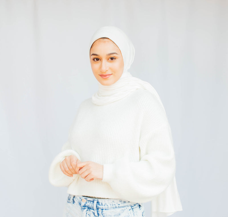 Casual Collection: White Jersey - leenashijabs
